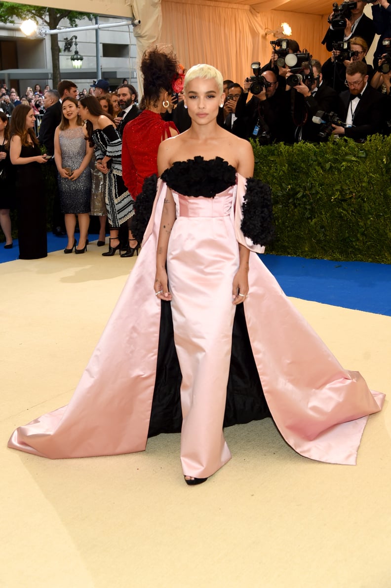 Zoë Kravitz in Oscar de la Renta as . . .