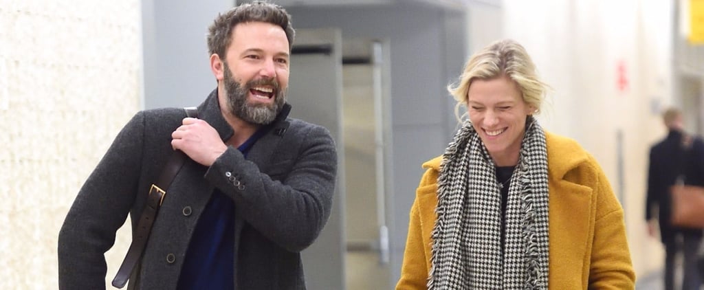 Ben Affleck and Lindsay Shookus Can't Stop Giggling With Each Other at JFK
