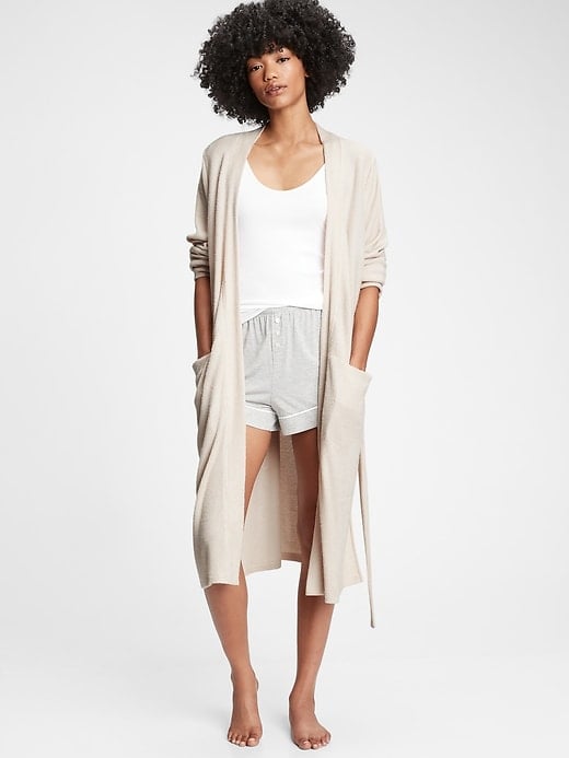 Gap Softspun Ribbed-Knit Robe