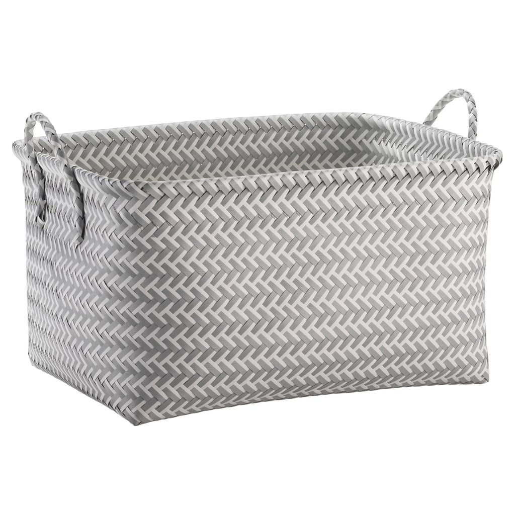 Large Woven Rectangular Storage Basket