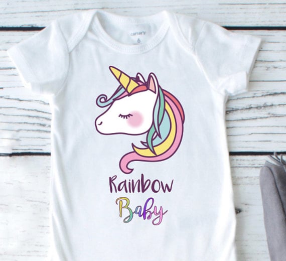 Rainbow Baby Unicorn Onesie
