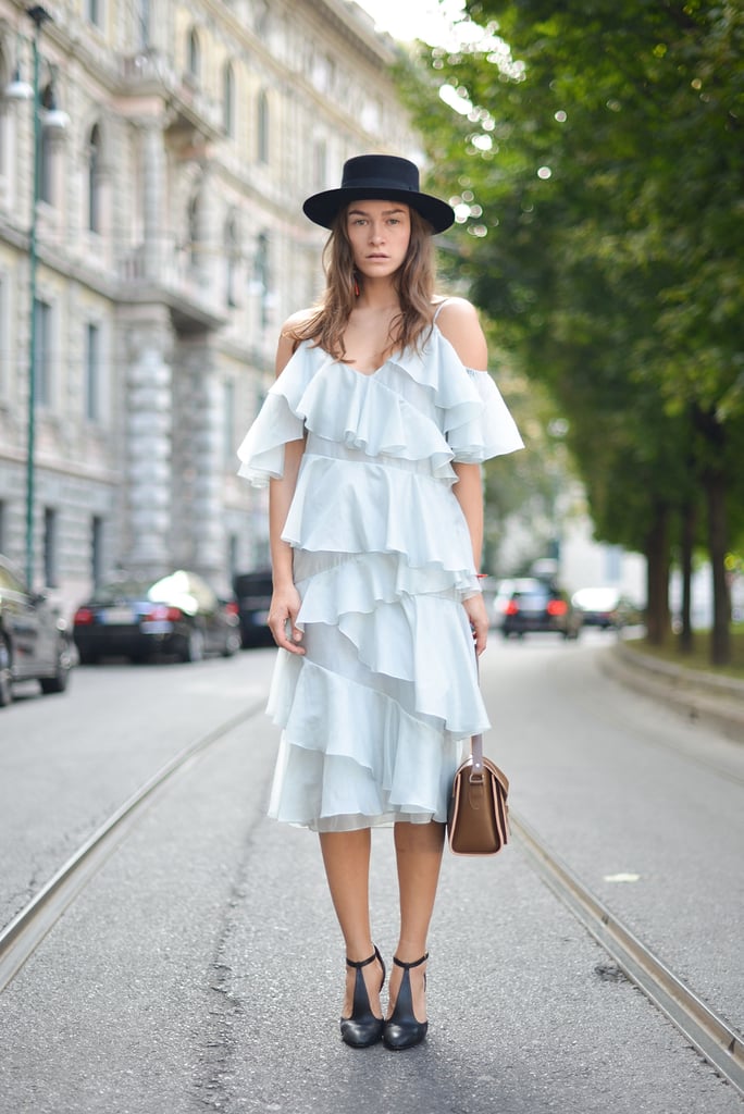A tiered dress that's full of texture