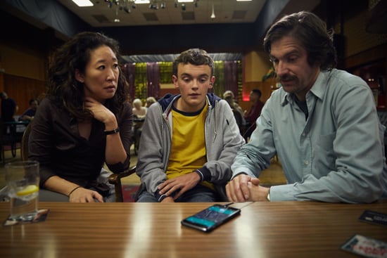 KILLING EVE, from left: Sandra Oh, Sean Delaney, Owen McDonnell, (Season 1, ep. 101, airs April 8, 2018). photo: BBC-America / Courtesy: Everett Collection