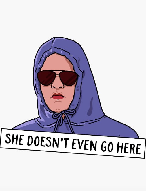 She Doesnt Even Go Here Sticker 28 Cute Laptop Stickers Youll Want To Buy Asap Popsugar