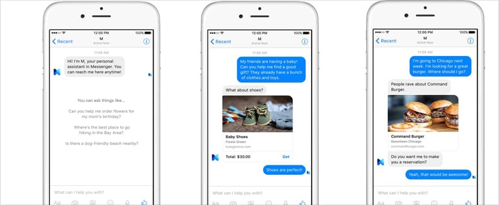 Facebook "M" Personal Assistant