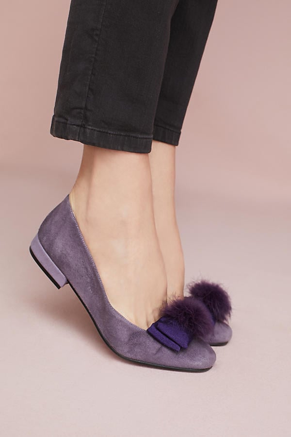 Bisue Ballerinas Lilac Suede Ballet Flats