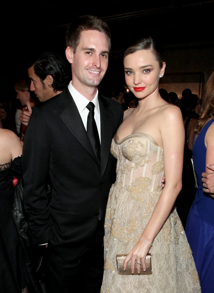 Pictured: Miranda Kerr and Evan Spiegel