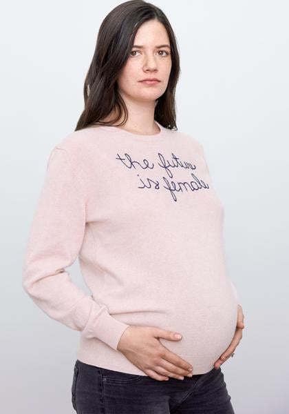 embroidered sweater