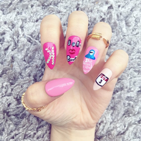 Nailed It! Hand Painted Mean Girls False Nail Set