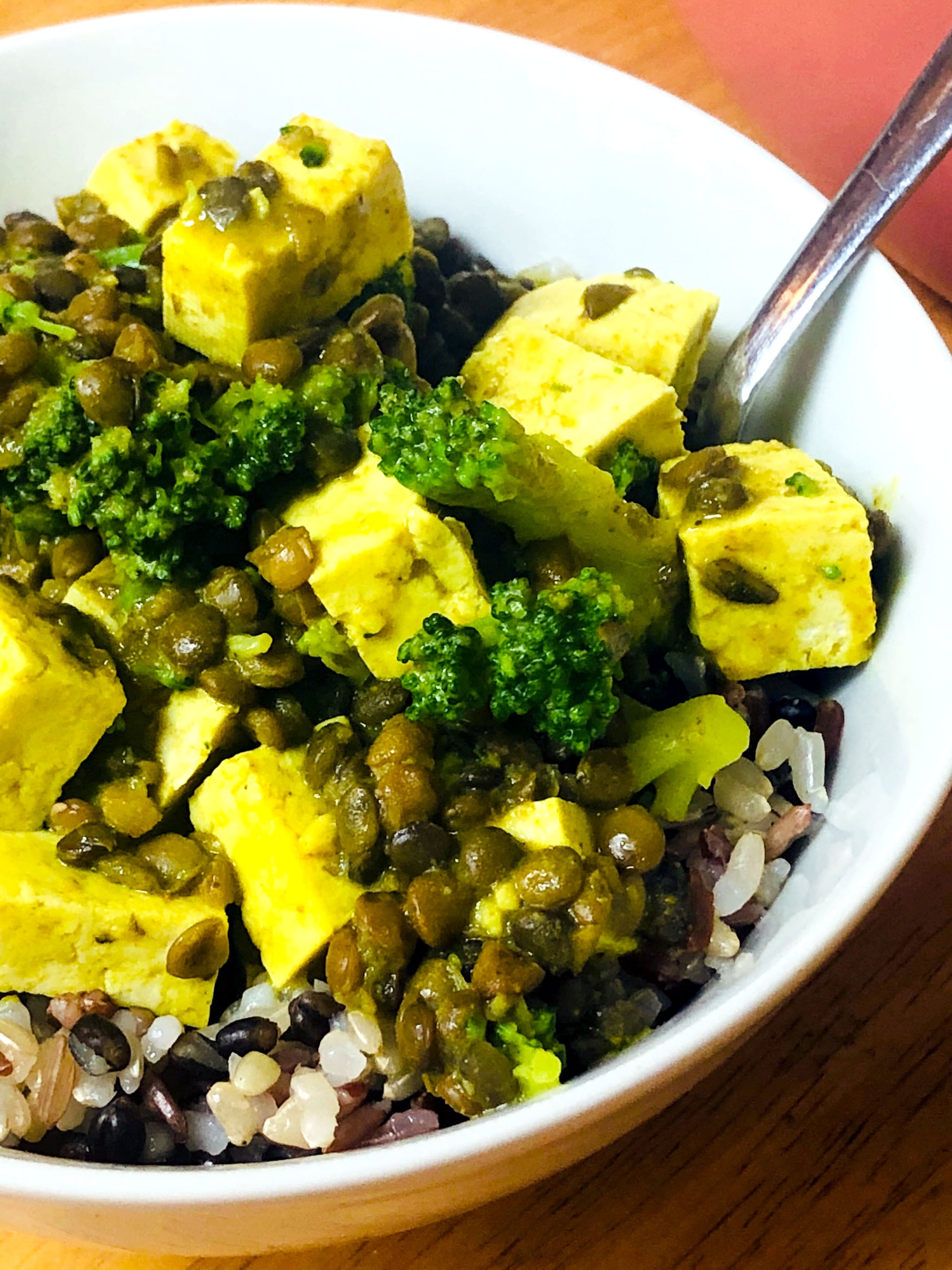 Vegan Coconut Lentil Curry With Tofu and Broccoli Recipe | POPSUGAR Fitness