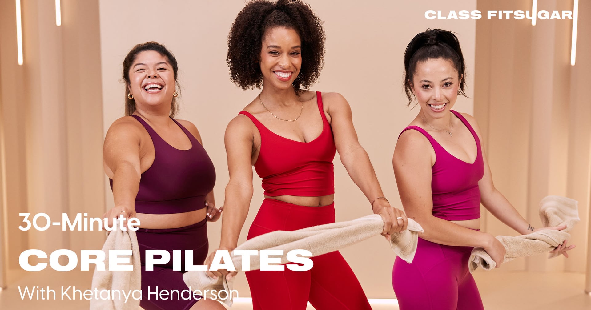 30 Minute Pilates Core Workout With a Towel POPSUGAR Fitness