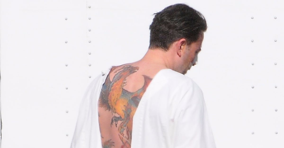 ben affleck back tattoo real