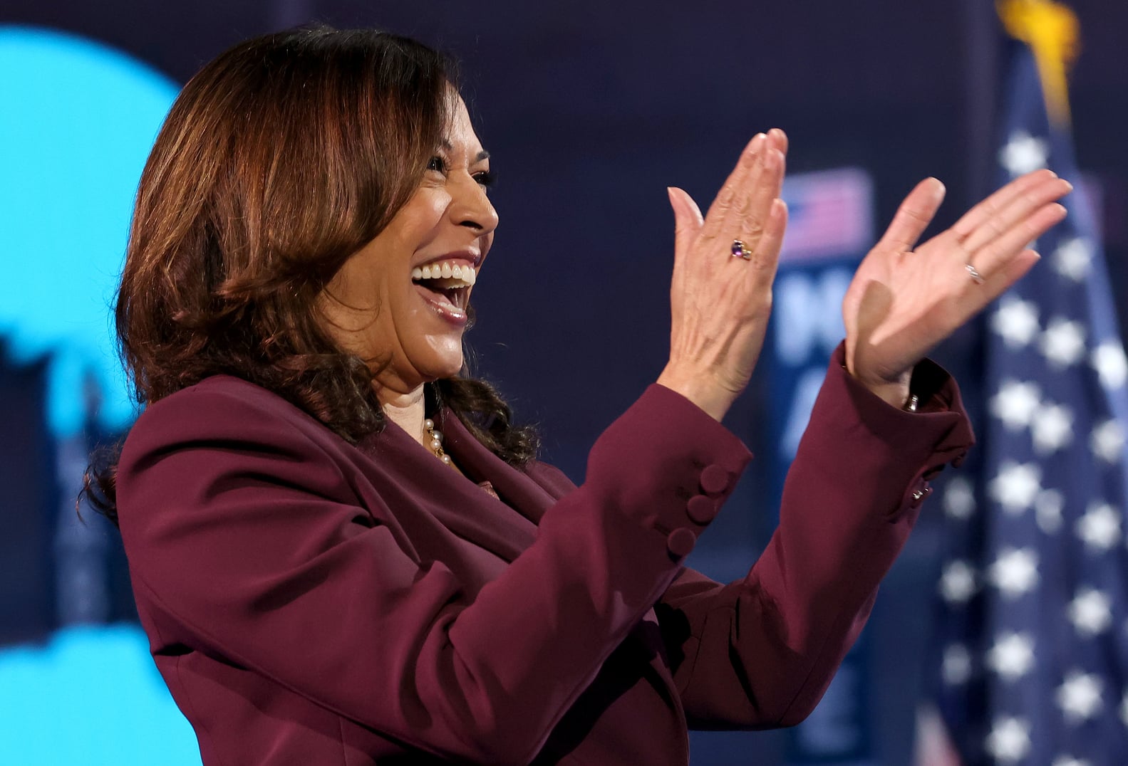The Meaning Behind Kamala Harris's Plum Pantsuit at the DNC POPSUGAR