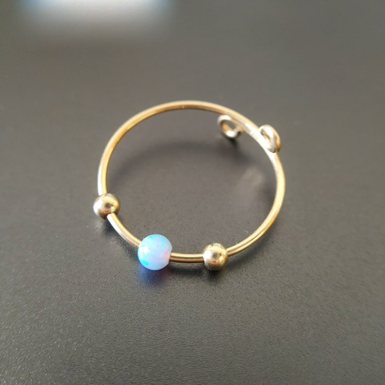 An Opal Fidget Ring: Anti-Stress Fidget Ring