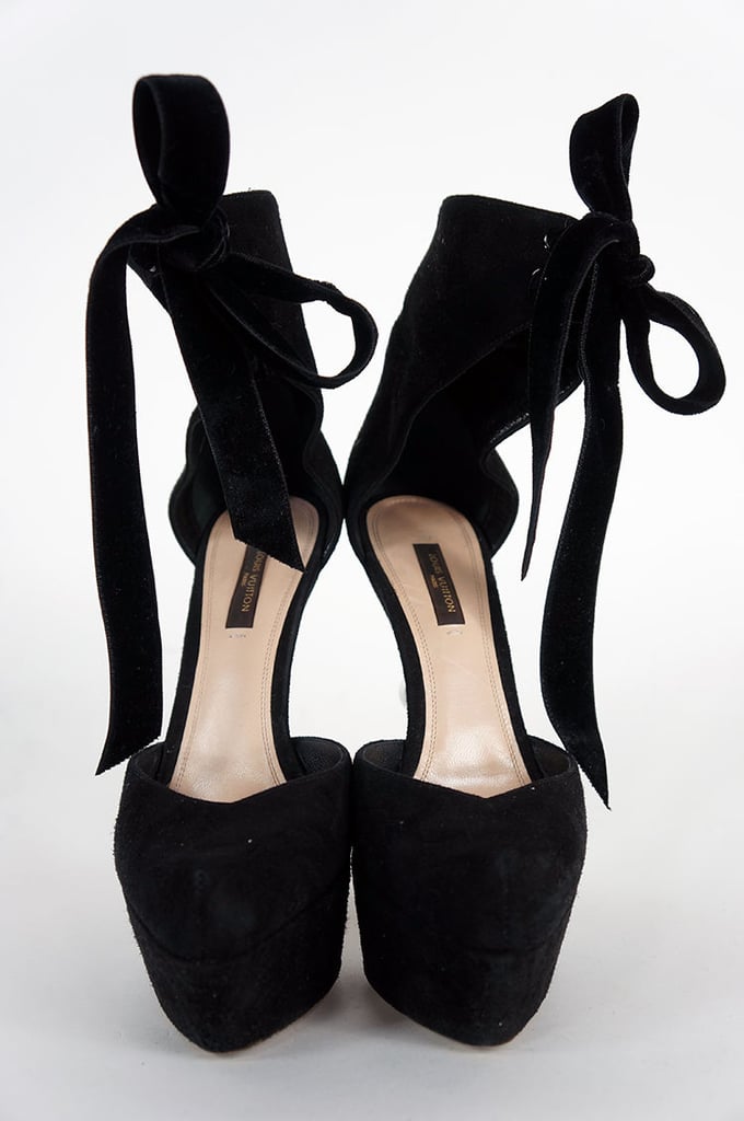 Louis Vuitton Suede Platform Pumps ($510)