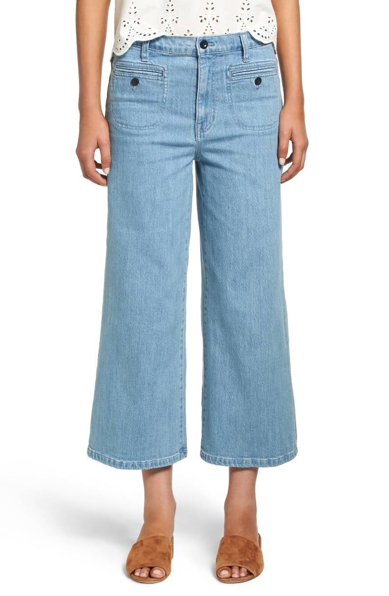 Madewell Crop Wide Leg Jeans