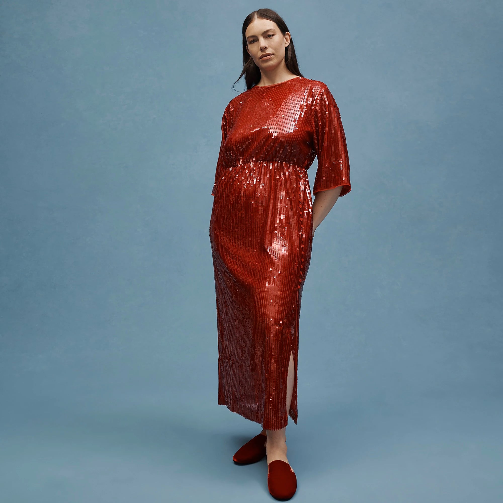 J.Crew Sequin V Back Dress Tracee Ellis Ross Posts a High