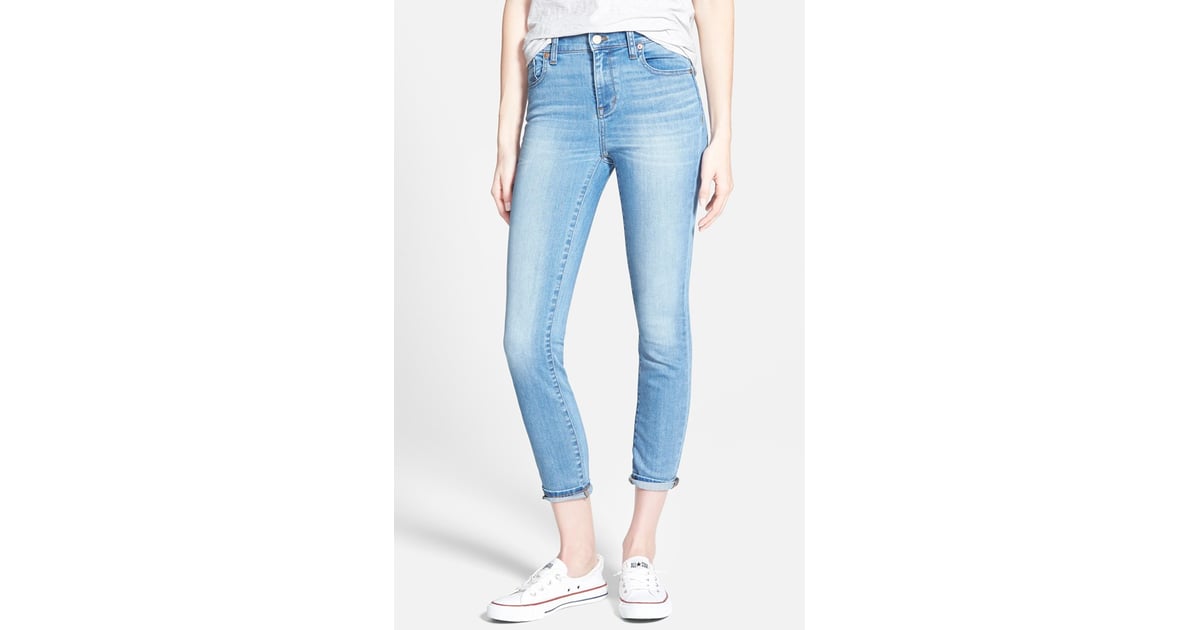 Madewell High Riser Cropped Skinny Jeans ($125) | Kendall Jenner ...