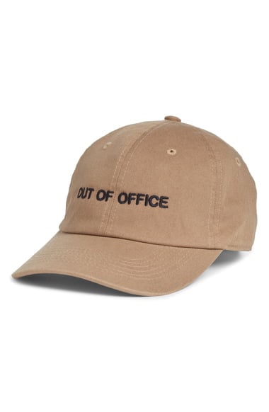 Intentionally Blank Out of Office Dad Baseball Cap