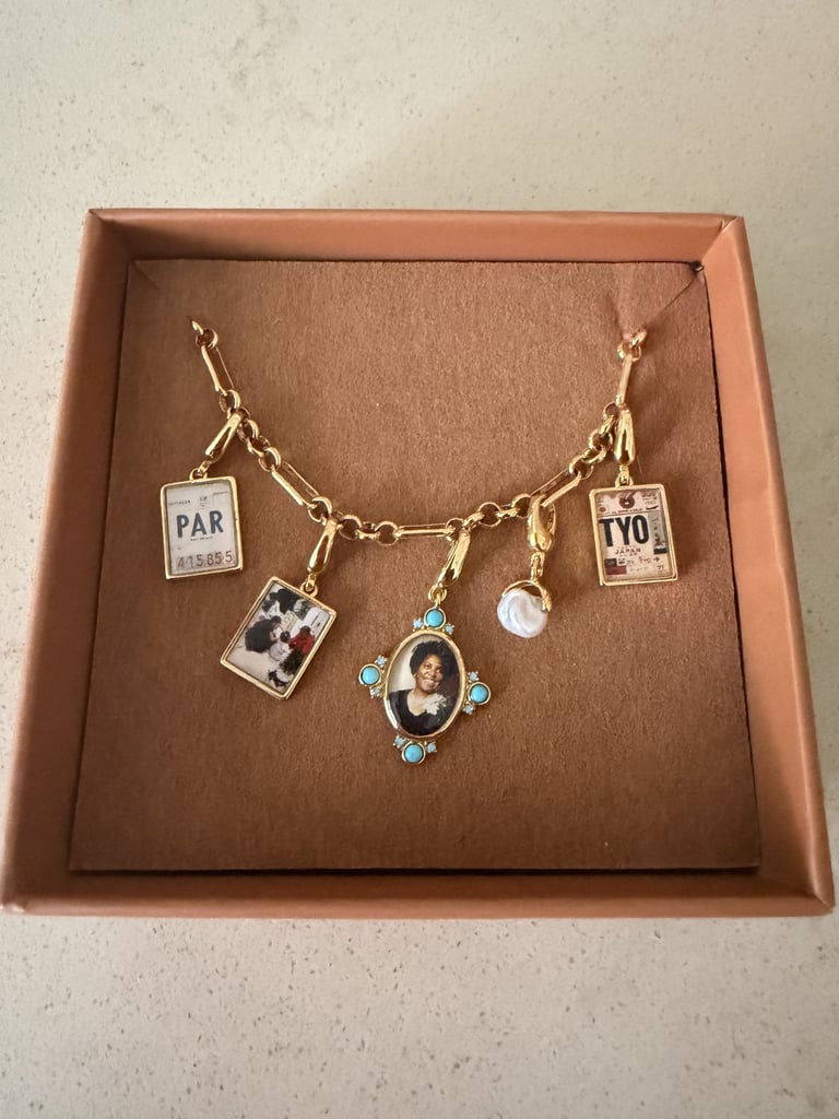Raíz Beatriz Dainty Paperclip Chain Bracelet ($60)
Jewelry is always such a meaningful gift especially when you can personalize it. We're huge fans of Raíz Jewelry's personalized options, including this charm bracelet which is an editor favorite. You can customize it with your recipient in mind, adding in charms like the Raíz Mama Charm ($65); the Raíz Paris Travel Tag Charm ($65) or another with one of her favorite destinations; a Raíz Rue Letter Charm ($40) with her initials; a Raíz Jean Turquoise Oval Portrait Pendant ($75) with a photo that's near and dear to her heart; and so much more.