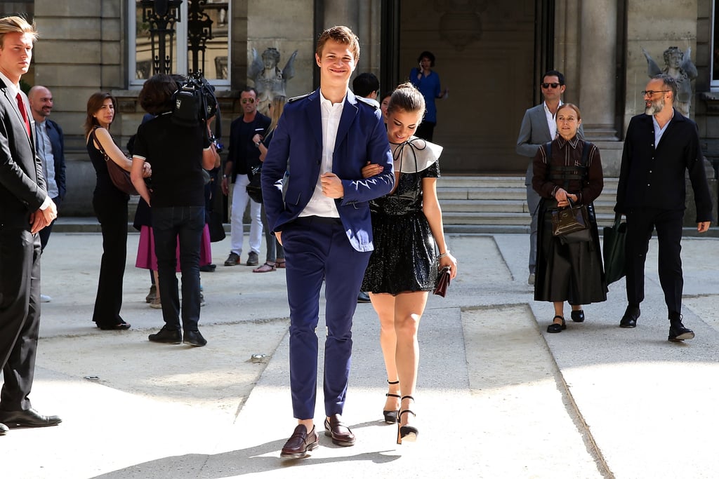Ansel Elgort With Girlfriend Violetta Komyshan