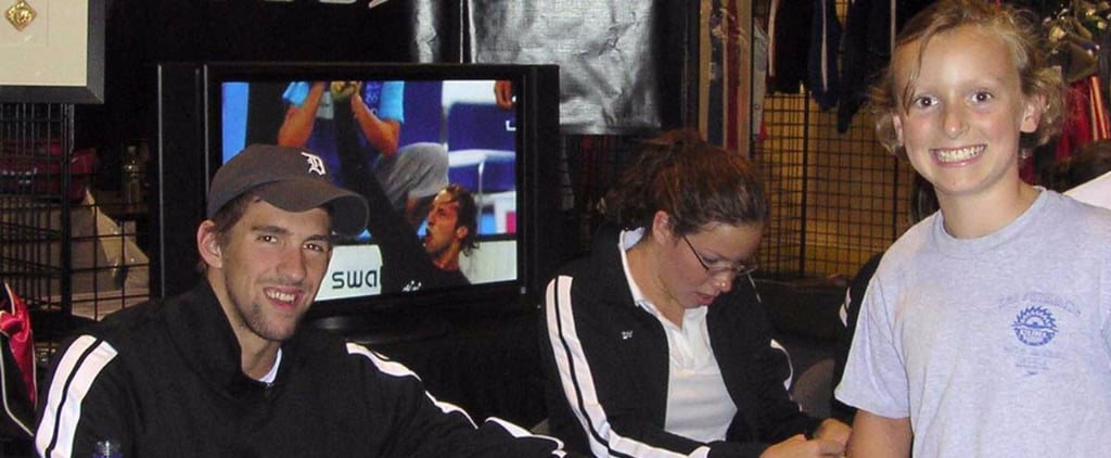 Michael Phelps and Katie Ledecky Re-Create Famous Photo