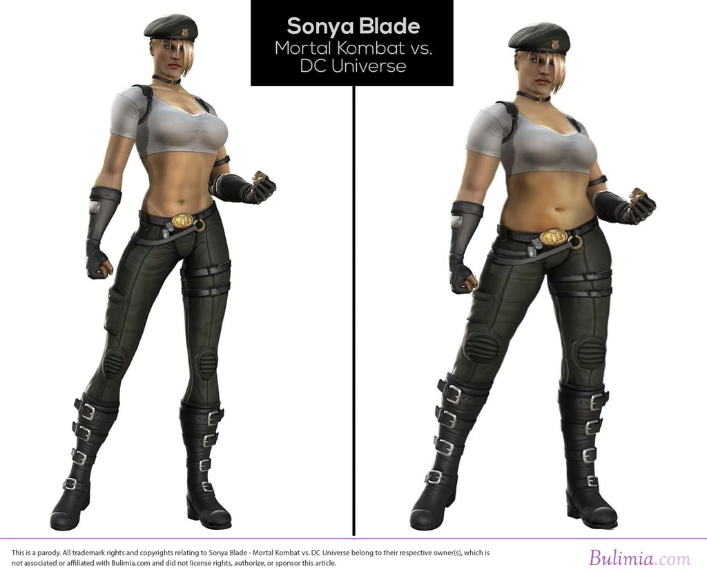 Sonya Blade Mortal Kombat Vs Dc Universe Video Game Illustration 