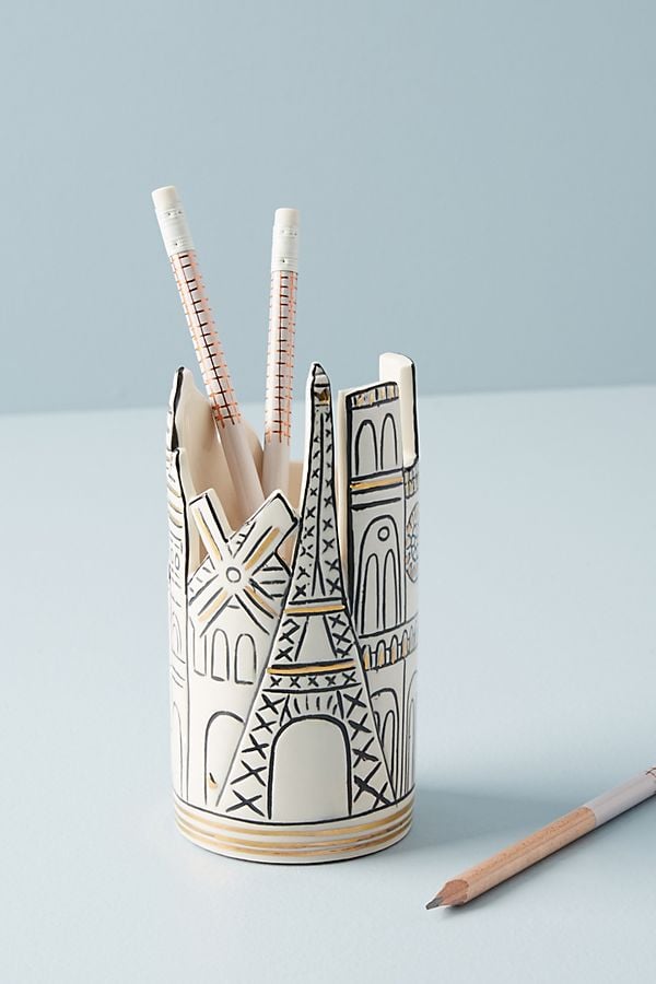 Anthropologie Cityscape Pencil Cup