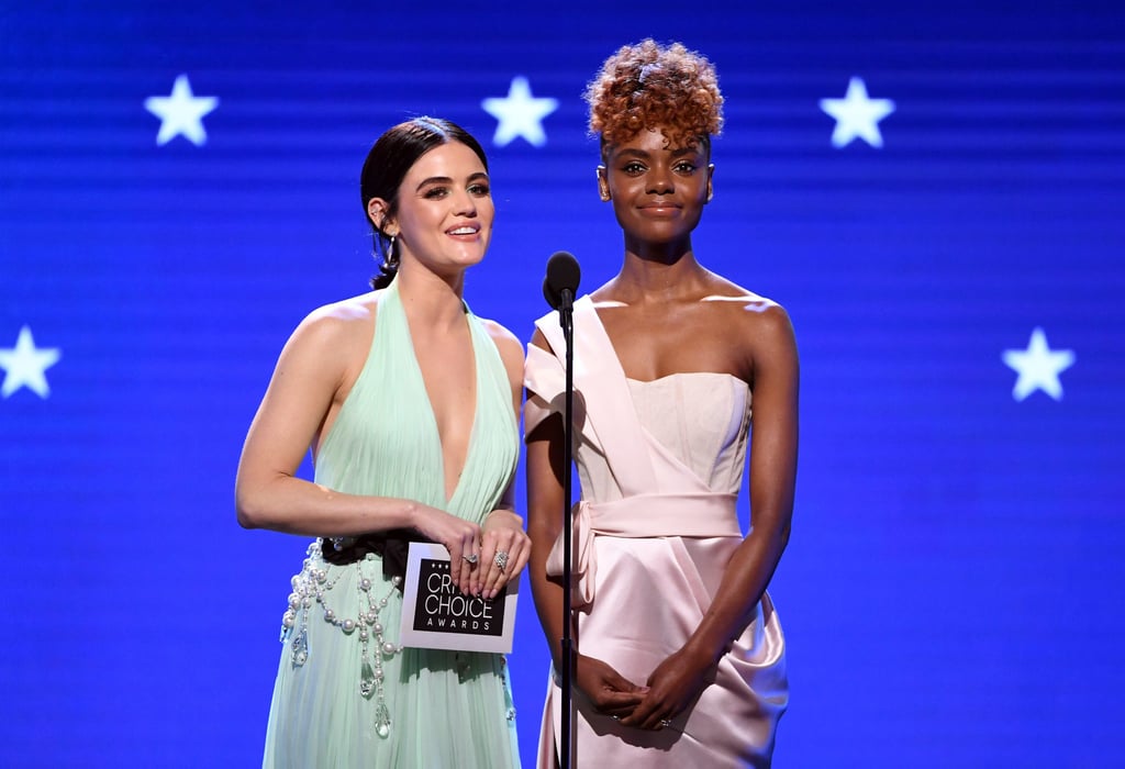 Lucy Hale and Ashleigh Murray at the Critics' Choice 2020