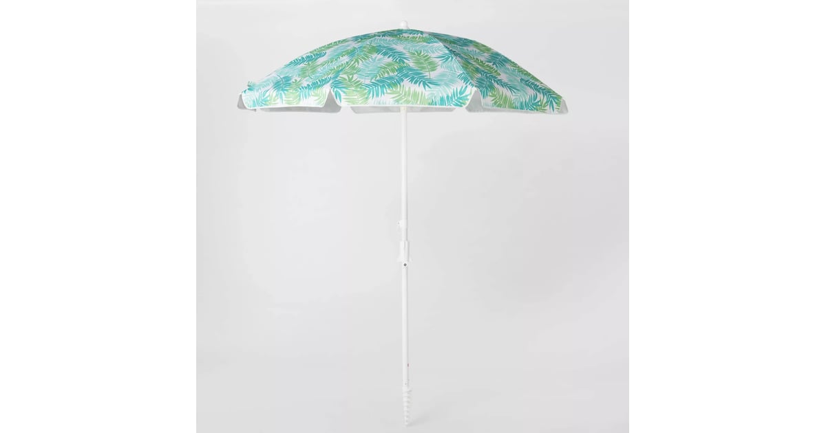 Sun Squad 6' Umbrella with Anchor (Green Leaf) Best Outdoor and Patio