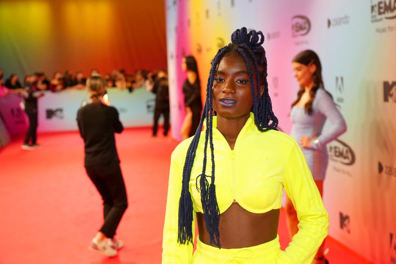 Oumi Janta's Blue Lipstick at the MTV EMAs 2021