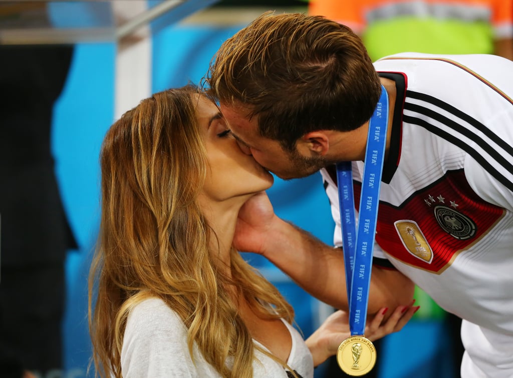 Mario Gotze Celebrates the World Cup With His Girlfriend