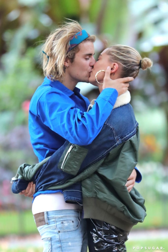 Justin Bieber and Hailey Baldwin Kissing September 2018