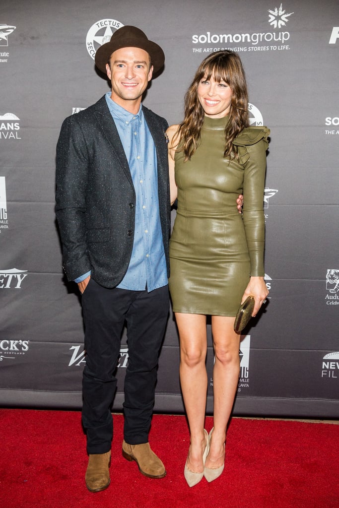 Justin Timberlake and Jessica Biel at Book of Love Premiere