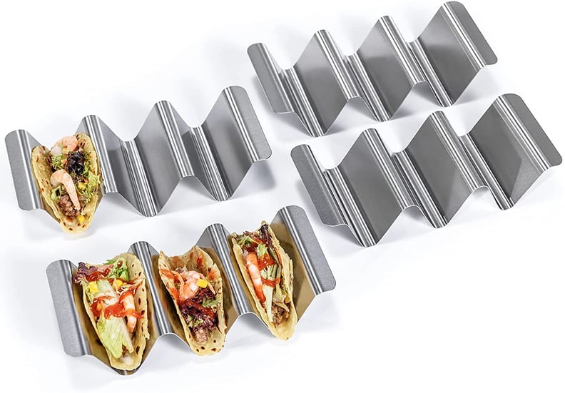  Taco Rack Stainless Steel Taco Holders Food Rack Shells Kitchen  Accessories Tacos Metal Baking Stand (Color : Black, Size : One Size) :  Home & Kitchen