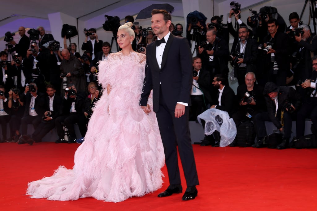 Lady Gaga Pink Valentino Dress at Venice Film Festival