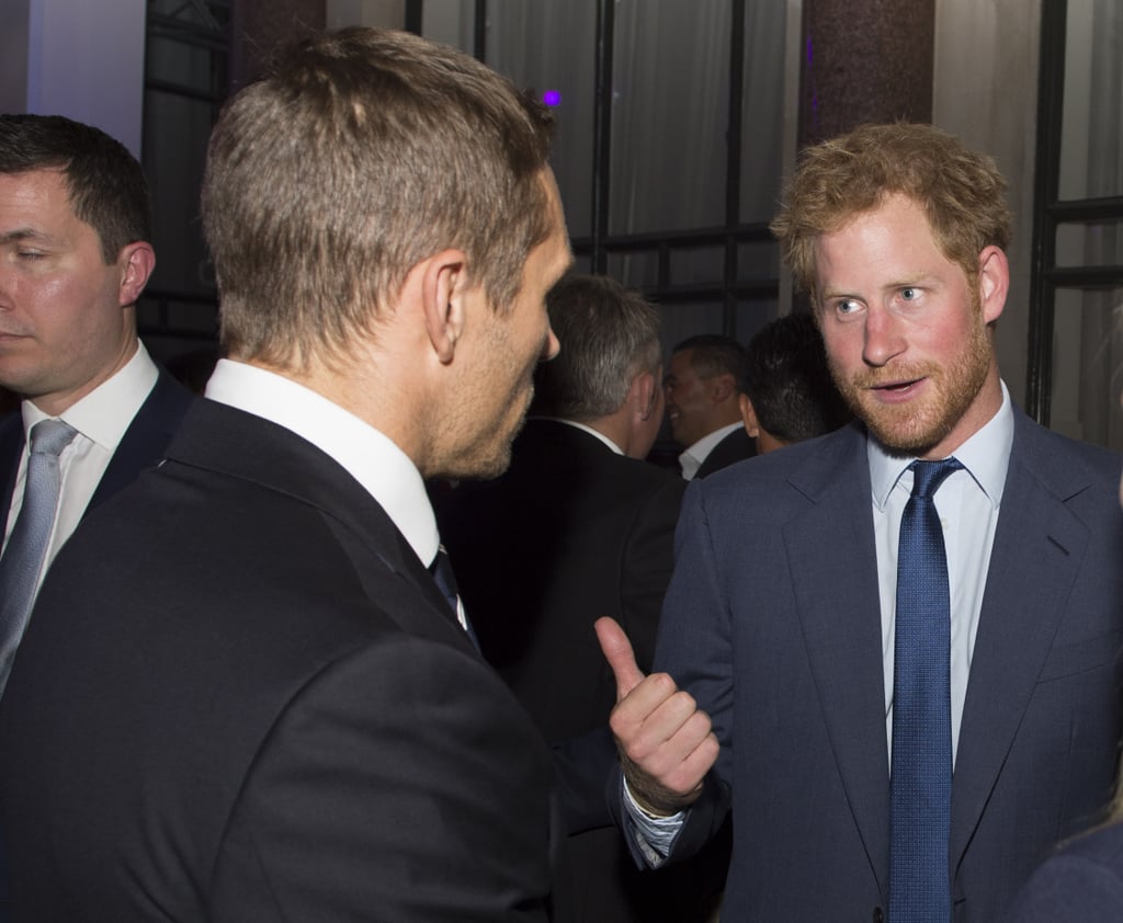 Prince Harry at the Rugby Welcome Party in London 2015
