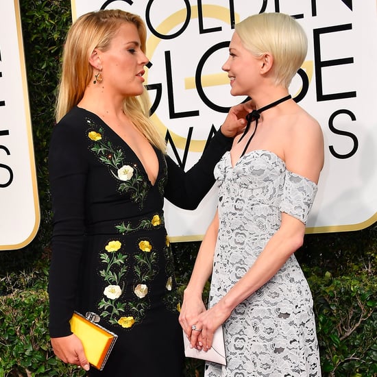 Michelle Williams and Busy Philipps at 2017 Golden Globes