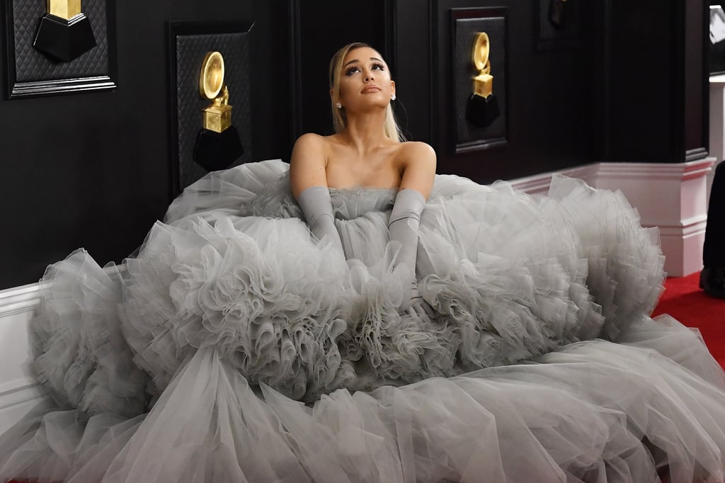 Ariana Grandes Dress At The 2020 Grammy Awards Popsugar Fashion Photo 19