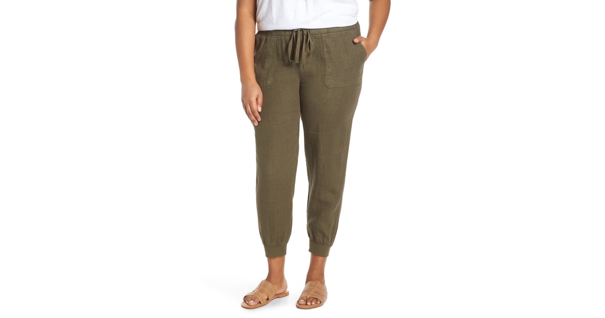 caslon linen joggers