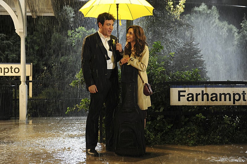 The infamous yellow umbrella is, of course, integral to the meeting