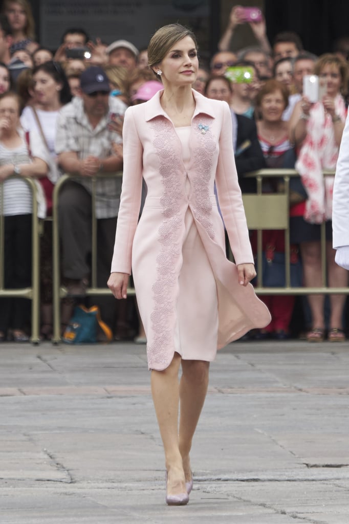 Queen Letizia's Pink Coat June 2016