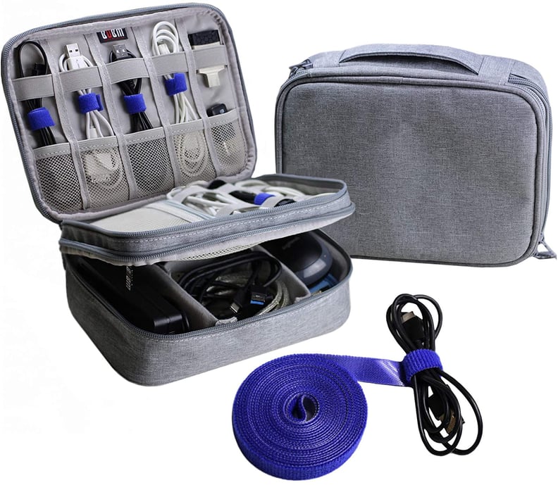 For the Traveler: Electronics Organizer Travel Cable Cord Bag