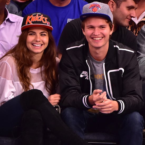 Ansel Elgort and Girlfriend at Knicks Game November 2015