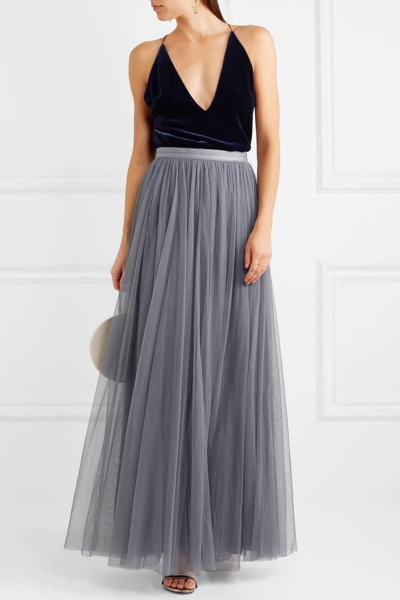 Needle & Thread Pleated Tulle Skirt