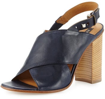 Alberto Fermani Gisella Crisscross Stack-Heel Sandal ($395)