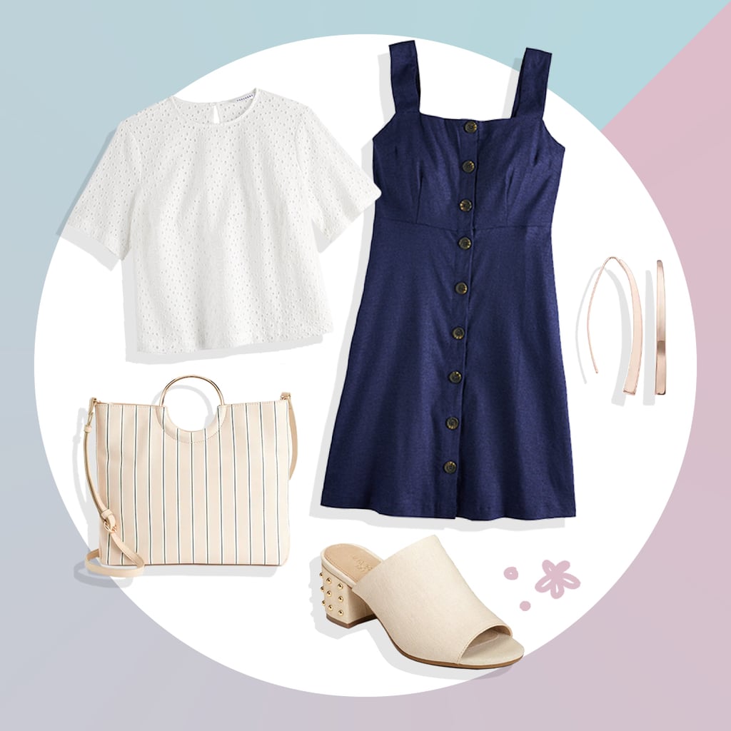 Button Dress + Top