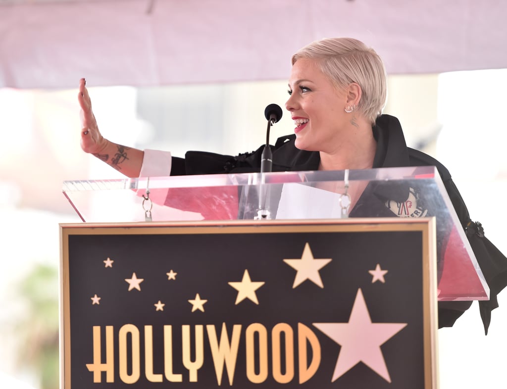 Pink at Hollywood Walk of Fame Ceremony 2019