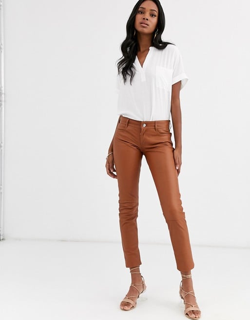 Lab Leather Skinny-Fit Pants