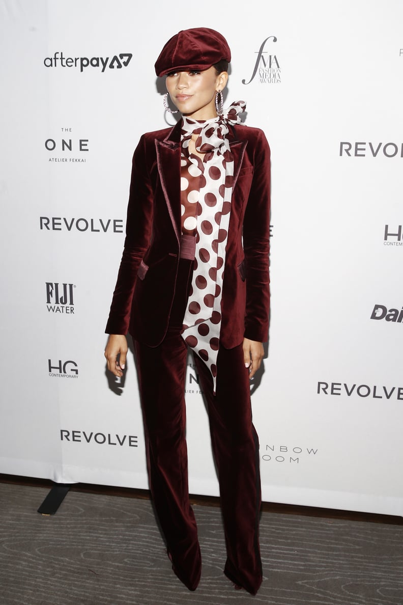 Zendaya's Vivienne Westwood Pinstripe Corset Suit Is Out of This World